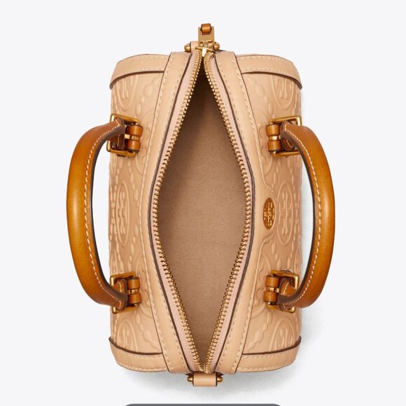 Tory Burch T Barrel Petite Embossed Barrel Bag - Picture 3 of 3
